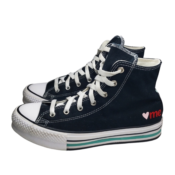 Converse All Star Love Me Shoes High Top - Picture 3 of 9